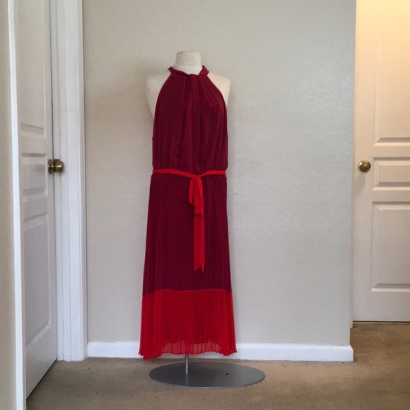 Lane Bryant Halter-Neck Shirred-Detail Maxi Dress - 20W - NWT - Picture 1 of 16